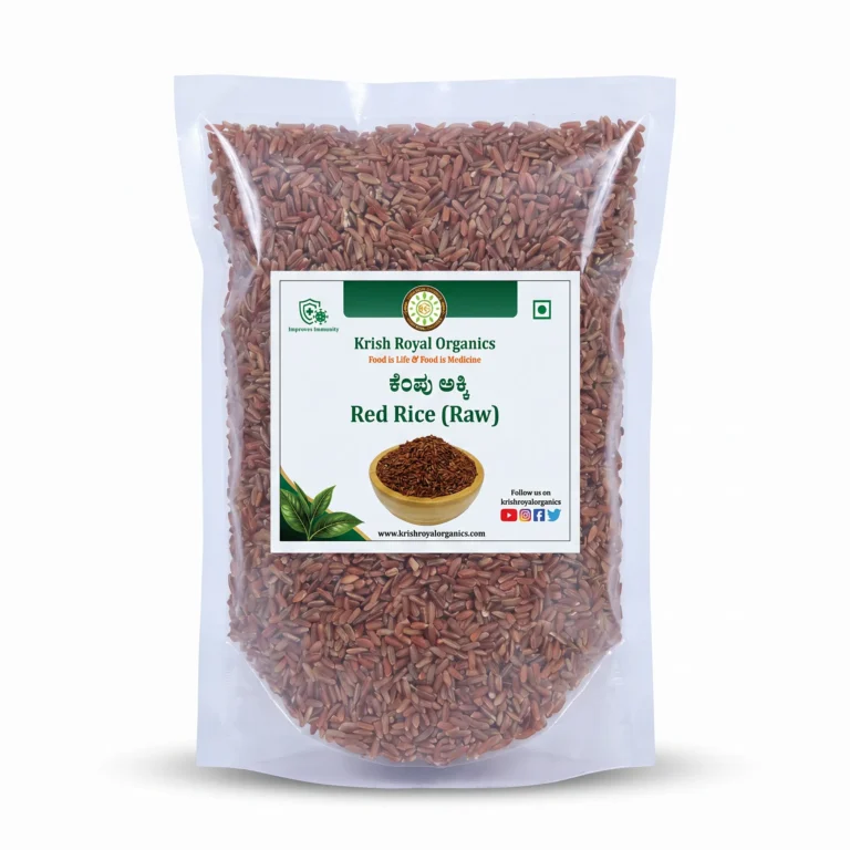 Red rice raw 1kg – heritage high-fibre red rice, chemical-free