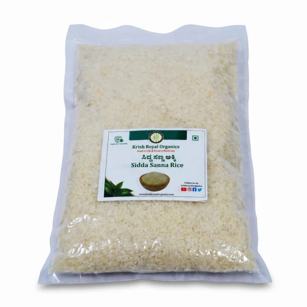 Sidda Sanna rice 1kg – soft heritage everyday rice, chemical-free