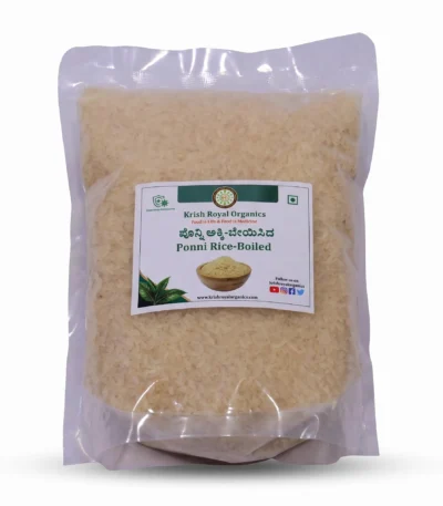 Ponni boiled rice 1kg – light parboiled everyday rice, chemical-free