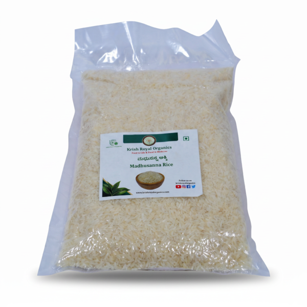 Madhu Sanna rice 1kg – low-GI Karnataka heirloom rice, chemical-free