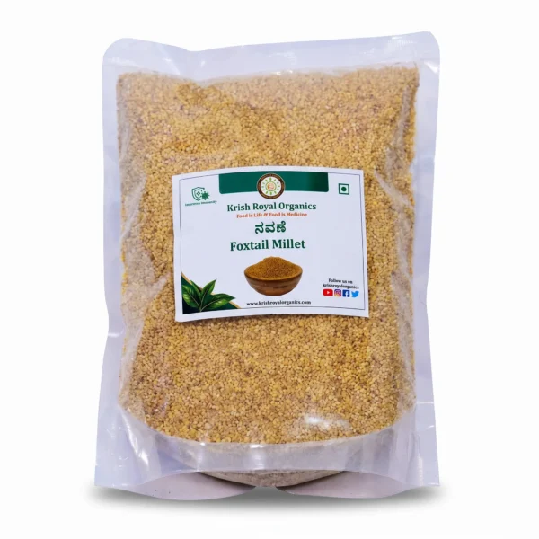 Foxtail millet navane 500g – high-protein siridhanya millet, chemical-free
