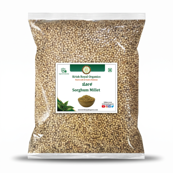 Sorghum jowar 1kg – gluten-free whole-grain millet, chemical-free