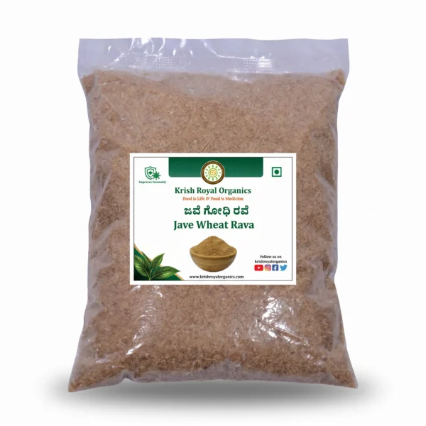 Jave wheat rava 1kg – broken wheat daliya, low-GI, chemical-free