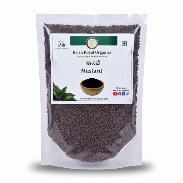 Mustard seeds rai sasive 100g – chemical-free tempering seeds, certified
