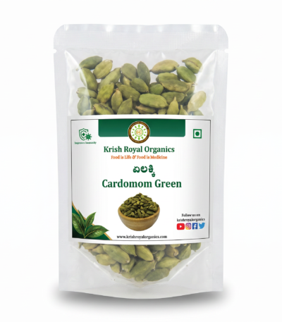Green cardamom elaichi 100g – aromatic chemical-free pods, certified