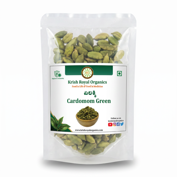 Green cardamom elaichi 100g – aromatic chemical-free pods, certified