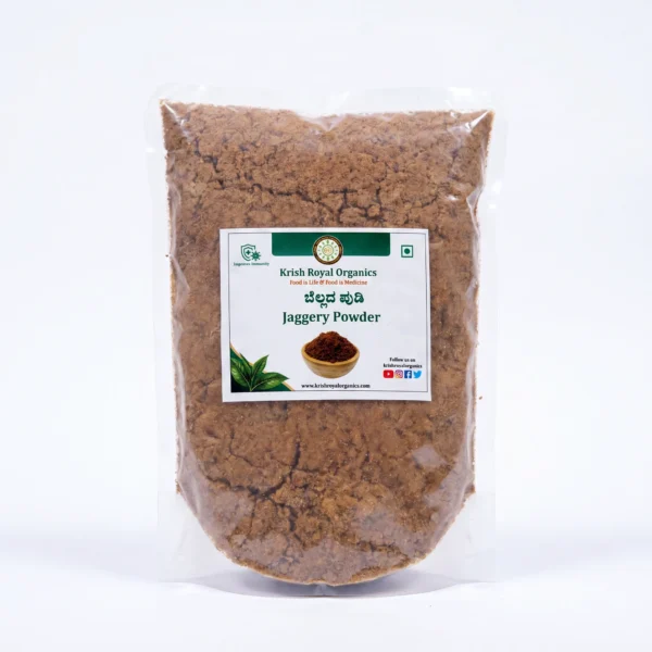 Jaggery powder bella 1kg – unrefined chemical-free sweetener, certified