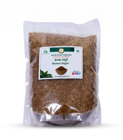 Brown sugar 1kg – molasses-rich chemical-free cane sugar, certified