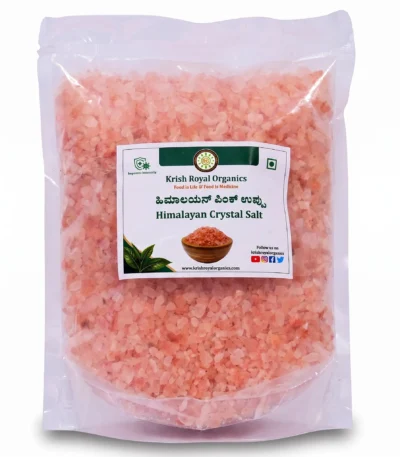 Himalayan pink salt crystals 1kg – trace-mineral rock salt, chemical-free