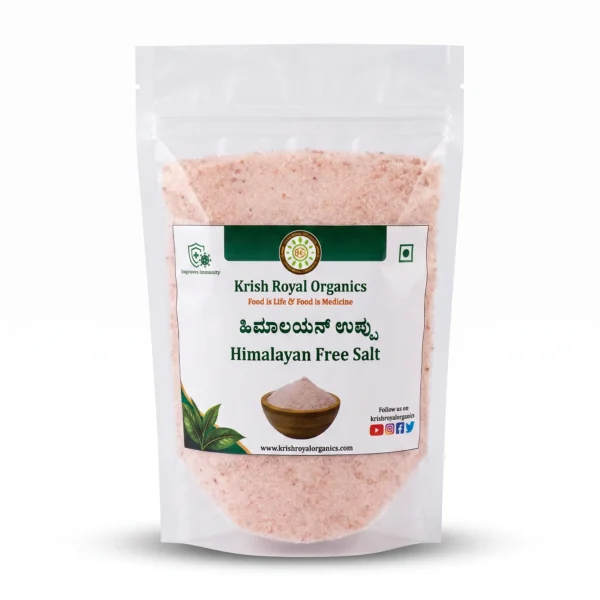 Himalayan pink salt free-flow 1kg – chemical-free everyday table salt